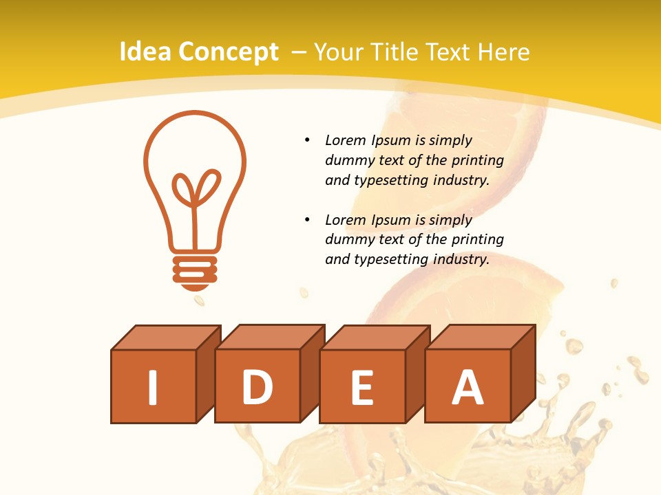 Taste Lemonade Rind PowerPoint Template