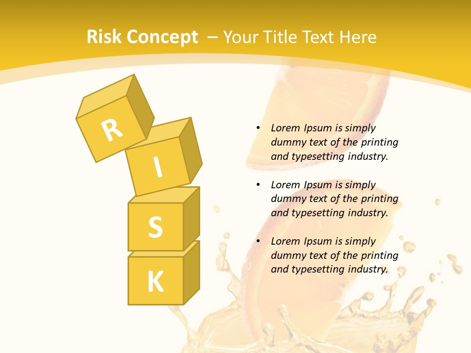 Taste Lemonade Rind PowerPoint Template