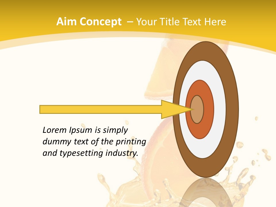 Taste Lemonade Rind PowerPoint Template