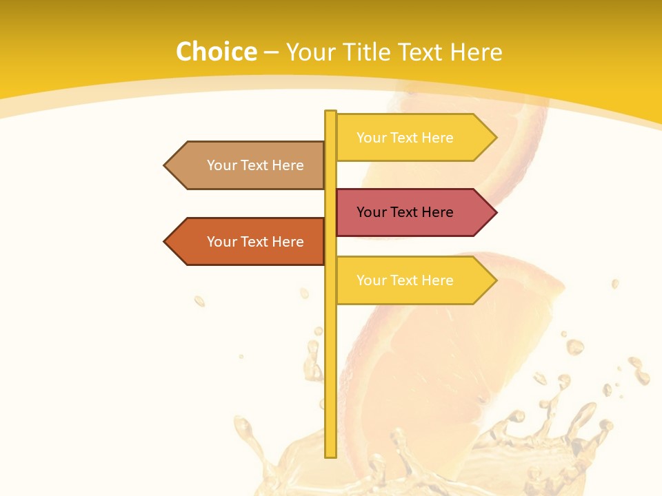 Taste Lemonade Rind PowerPoint Template