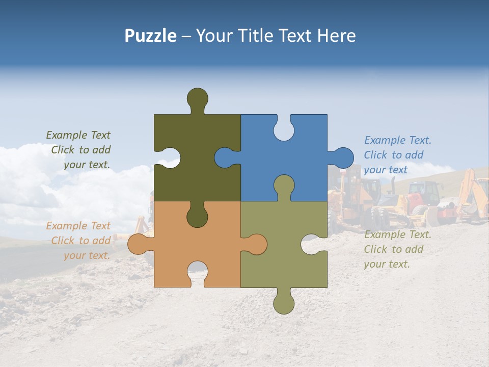 Machinery Work Earth PowerPoint Template