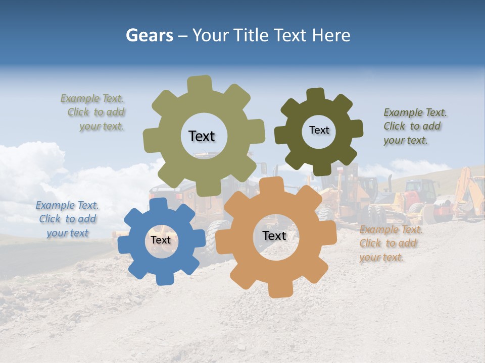 Machinery Work Earth PowerPoint Template