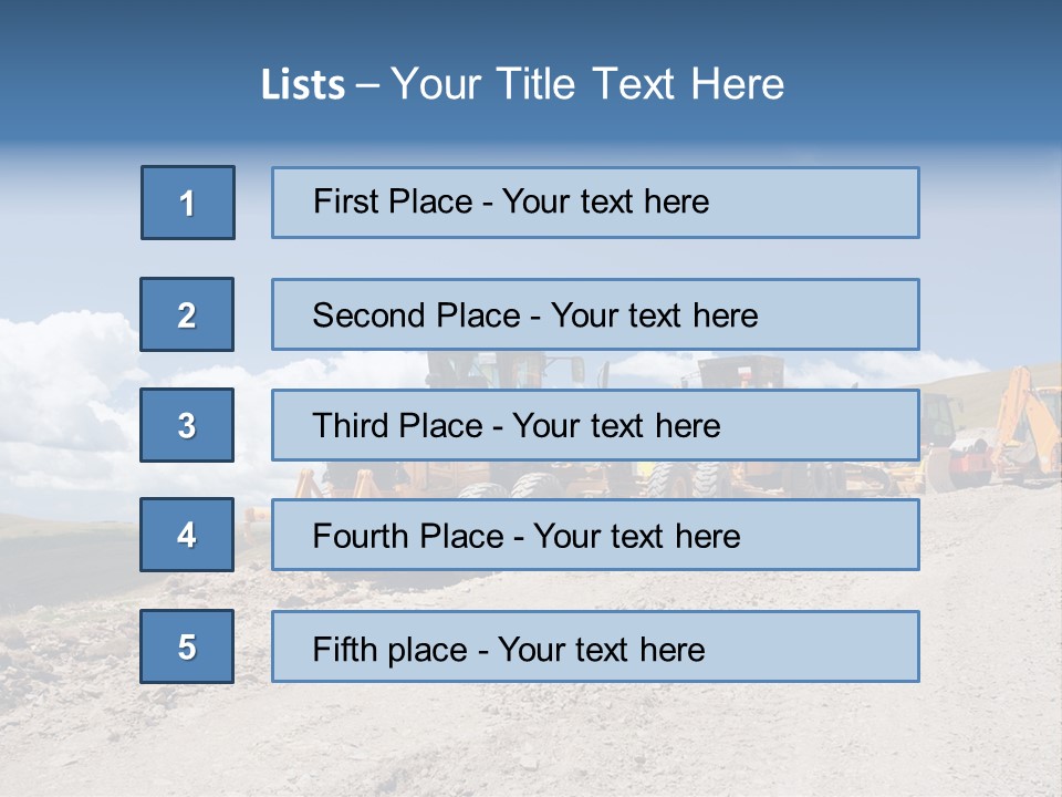 Machinery Work Earth PowerPoint Template