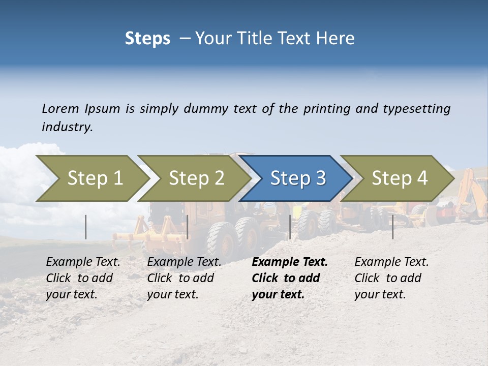 Machinery Work Earth PowerPoint Template