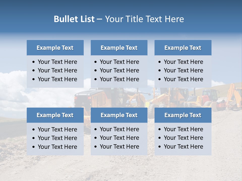 Machinery Work Earth PowerPoint Template