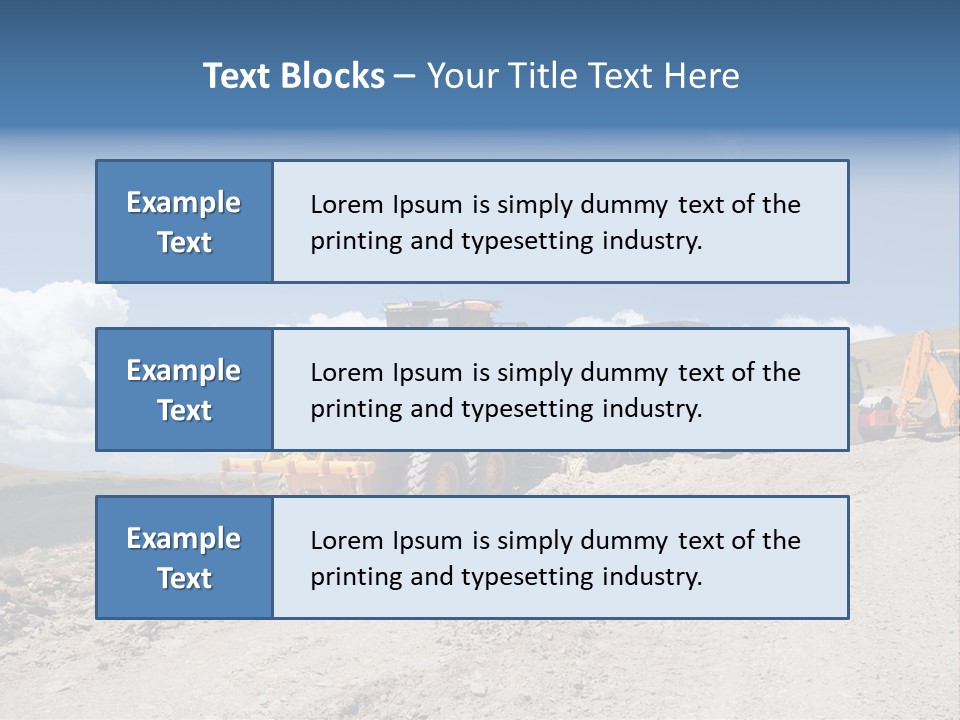 Machinery Work Earth PowerPoint Template