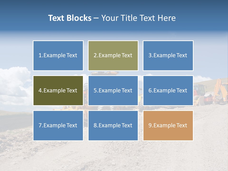 Machinery Work Earth PowerPoint Template