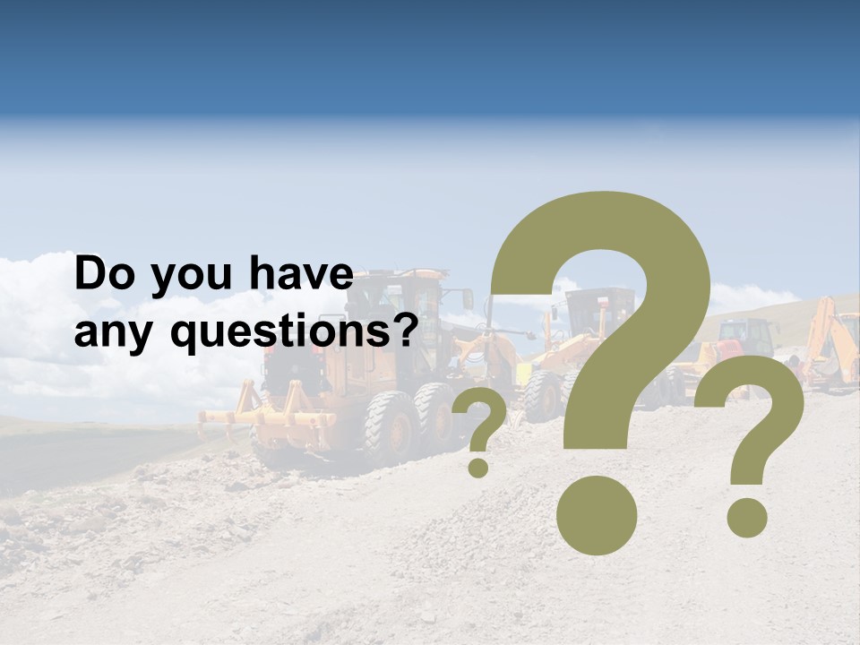 Machinery Work Earth PowerPoint Template