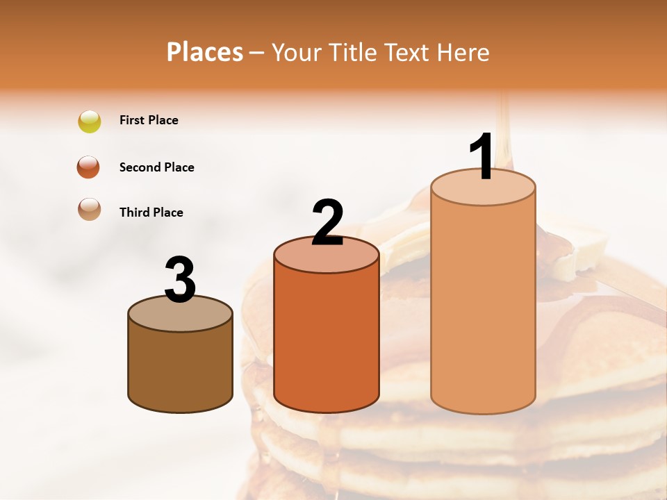 A Stack Of Pancakes With Syrup On Top PowerPoint Template