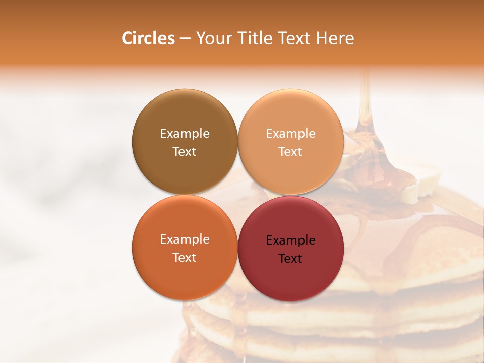 A Stack Of Pancakes With Syrup On Top PowerPoint Template