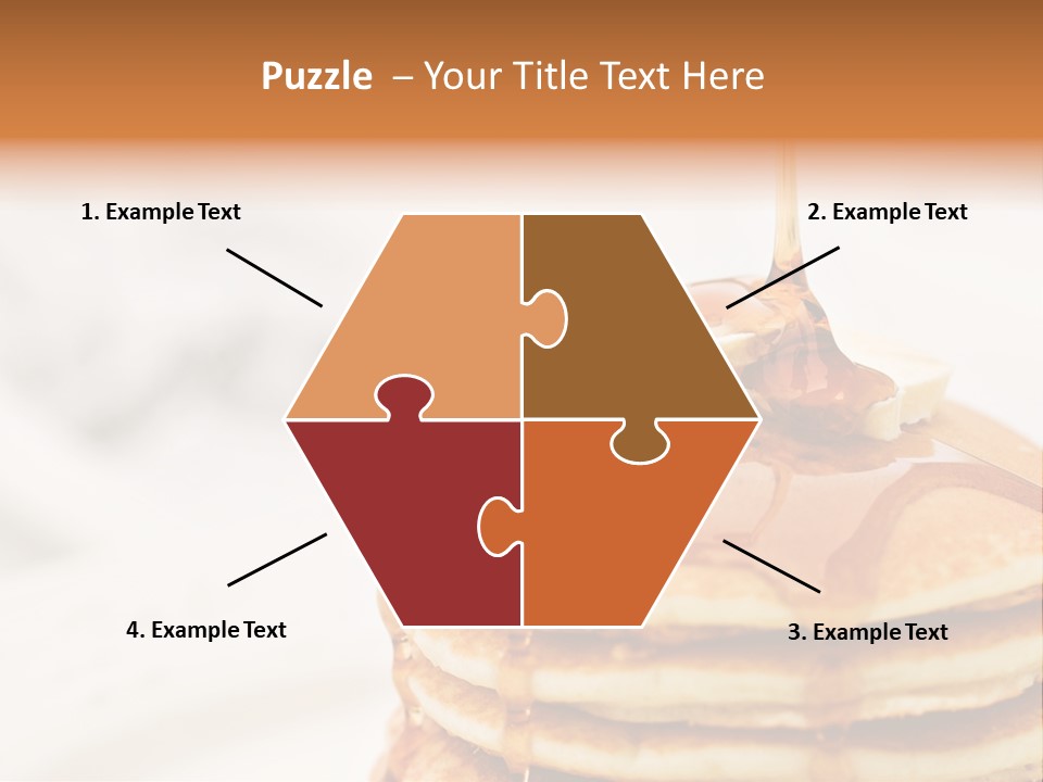 A Stack Of Pancakes With Syrup On Top PowerPoint Template