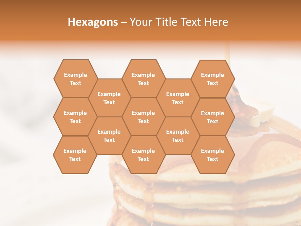 A Stack Of Pancakes With Syrup On Top PowerPoint Template