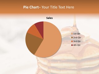 A Stack Of Pancakes With Syrup On Top PowerPoint Template