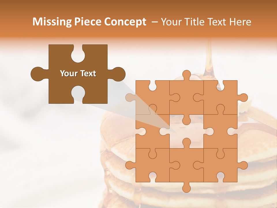 A Stack Of Pancakes With Syrup On Top PowerPoint Template
