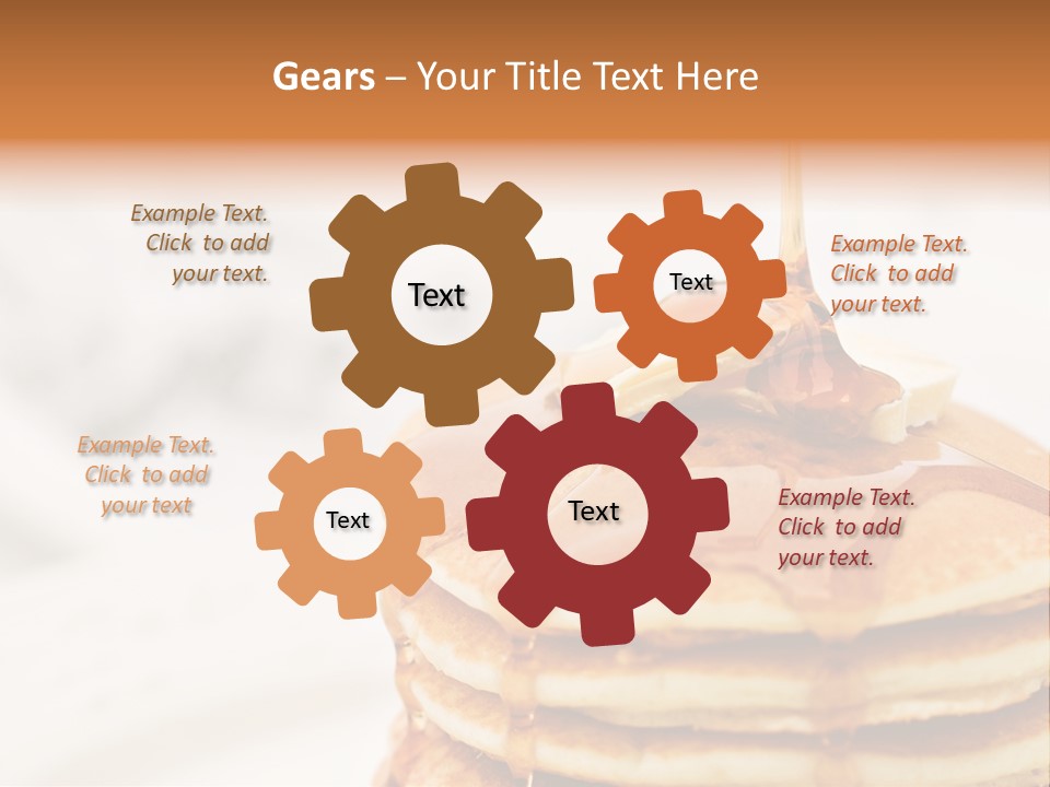 A Stack Of Pancakes With Syrup On Top PowerPoint Template