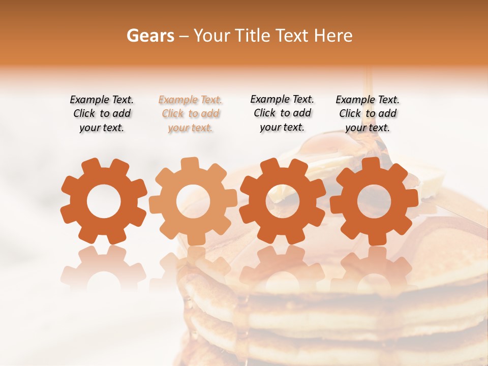 A Stack Of Pancakes With Syrup On Top PowerPoint Template