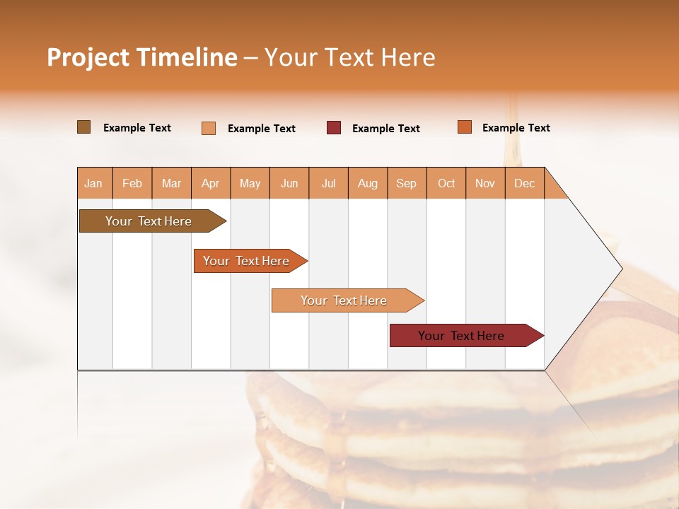 A Stack Of Pancakes With Syrup On Top PowerPoint Template