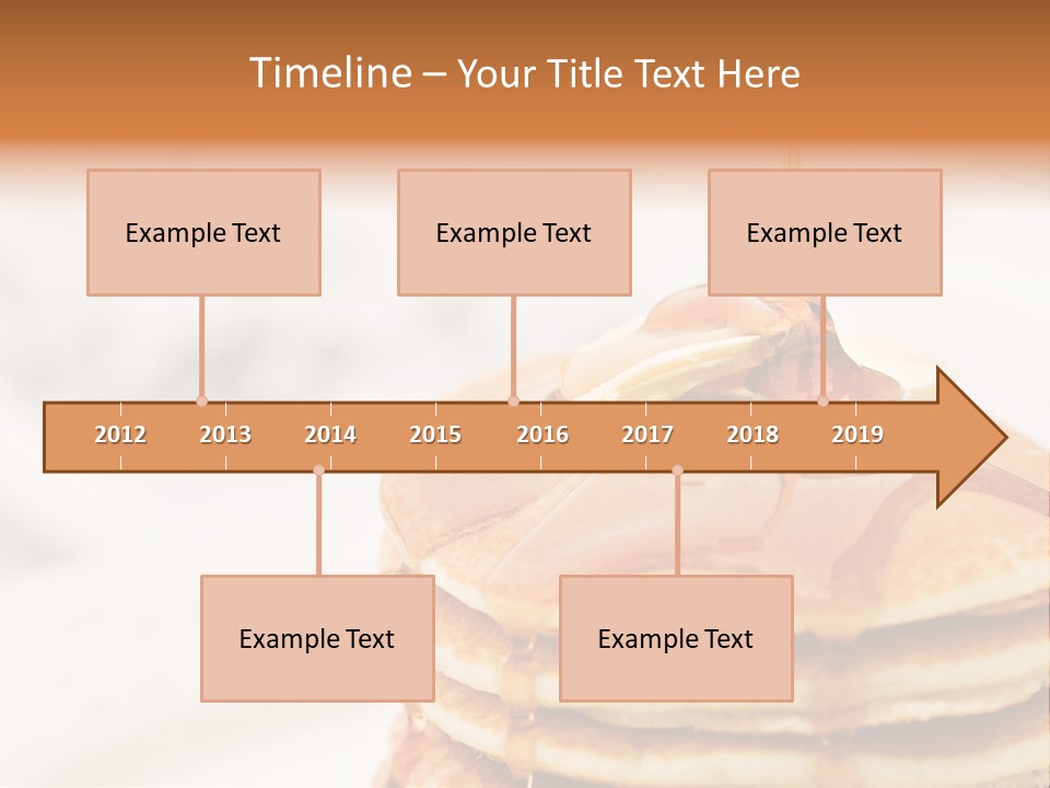 A Stack Of Pancakes With Syrup On Top PowerPoint Template
