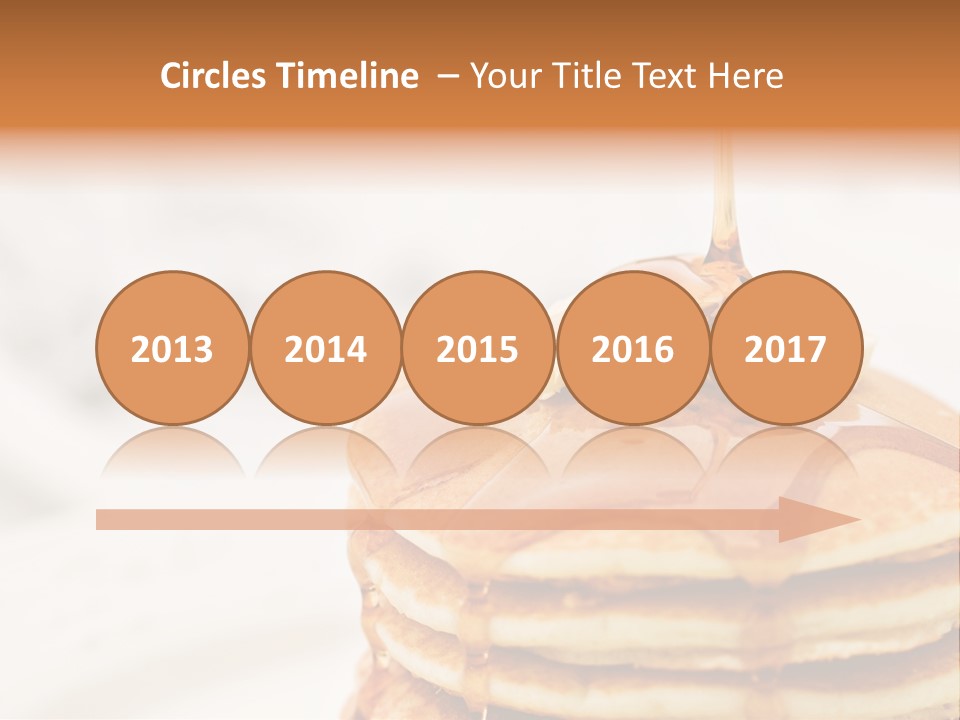 A Stack Of Pancakes With Syrup On Top PowerPoint Template