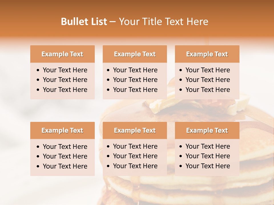 A Stack Of Pancakes With Syrup On Top PowerPoint Template