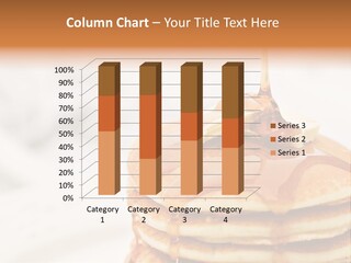 A Stack Of Pancakes With Syrup On Top PowerPoint Template