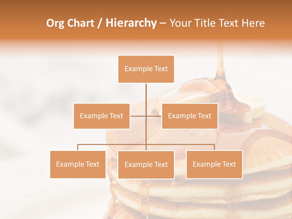 A Stack Of Pancakes With Syrup On Top PowerPoint Template