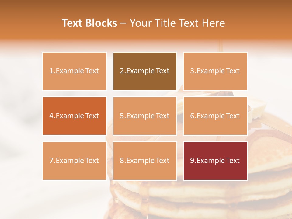 A Stack Of Pancakes With Syrup On Top PowerPoint Template