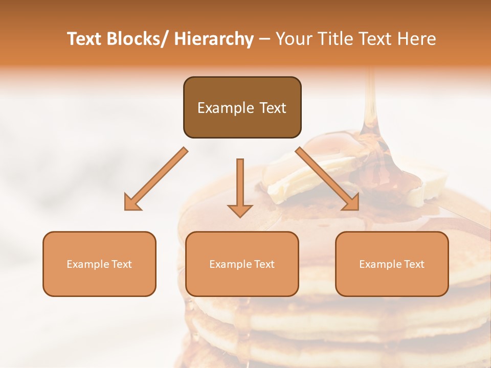 A Stack Of Pancakes With Syrup On Top PowerPoint Template