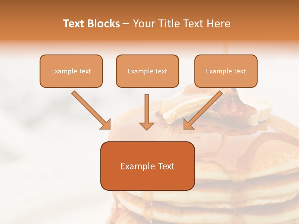 A Stack Of Pancakes With Syrup On Top PowerPoint Template