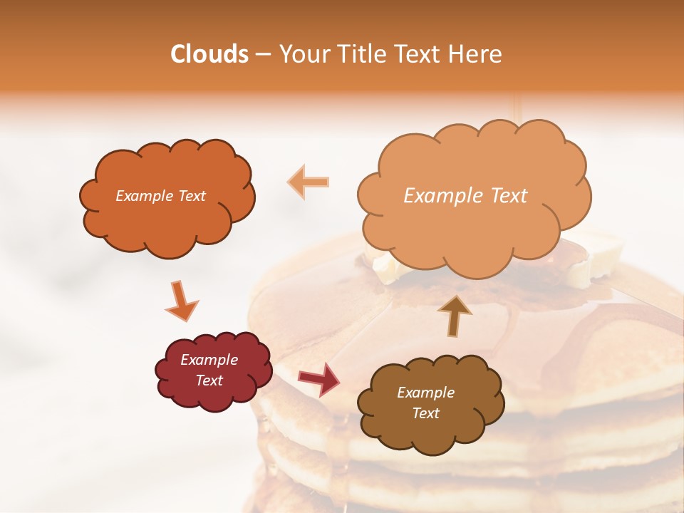 A Stack Of Pancakes With Syrup On Top PowerPoint Template