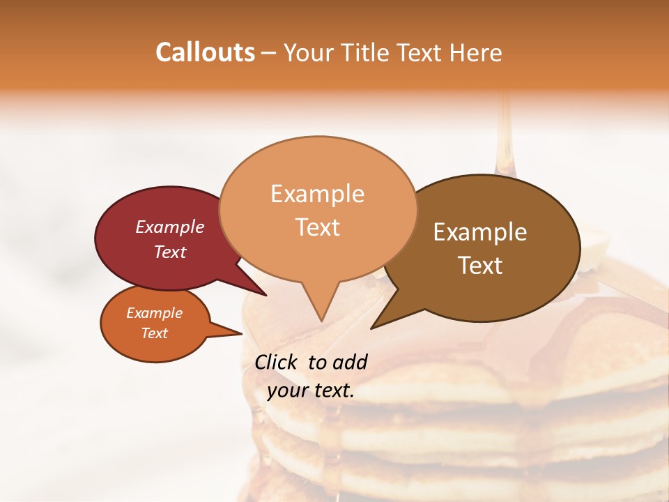 A Stack Of Pancakes With Syrup On Top PowerPoint Template