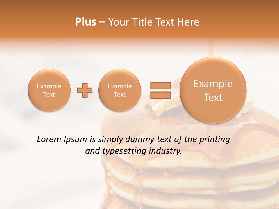 A Stack Of Pancakes With Syrup On Top PowerPoint Template