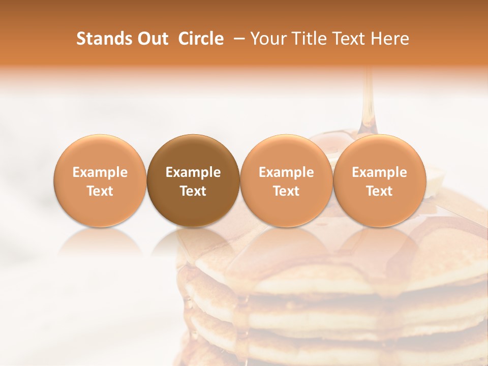 A Stack Of Pancakes With Syrup On Top PowerPoint Template