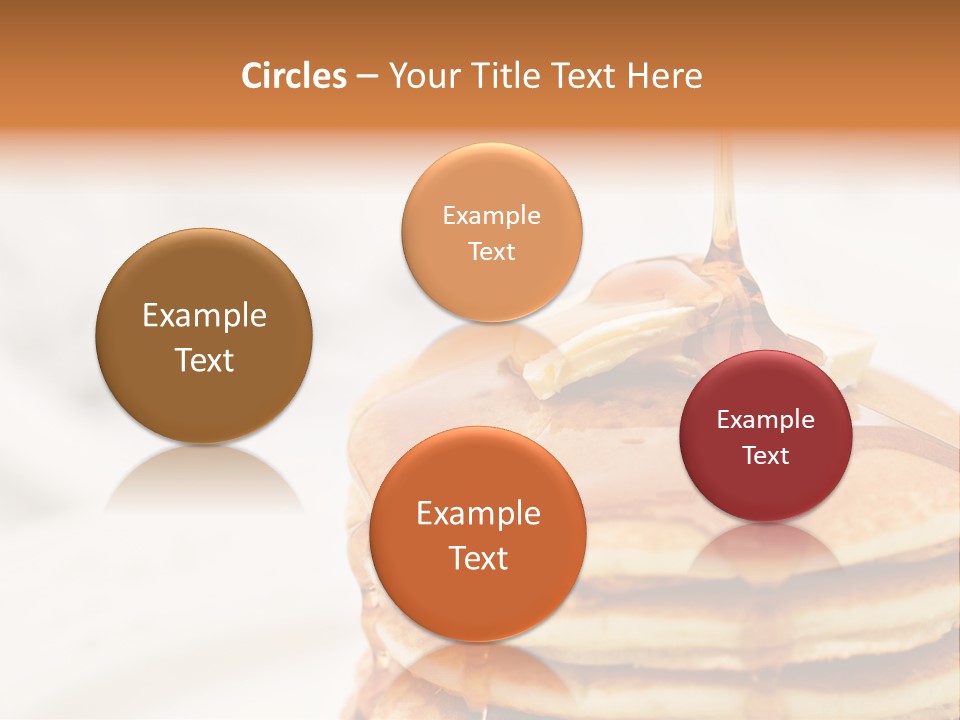 A Stack Of Pancakes With Syrup On Top PowerPoint Template