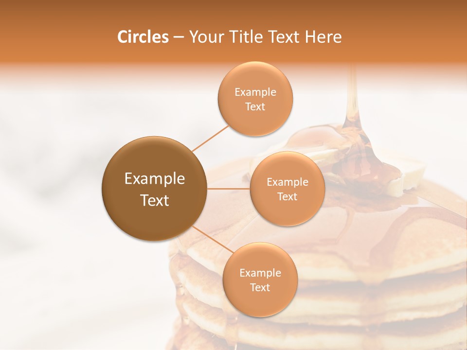 A Stack Of Pancakes With Syrup On Top PowerPoint Template