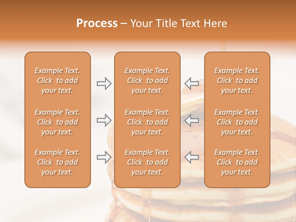 A Stack Of Pancakes With Syrup On Top PowerPoint Template