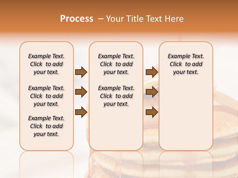 A Stack Of Pancakes With Syrup On Top PowerPoint Template