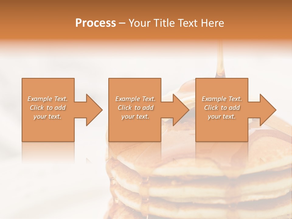 A Stack Of Pancakes With Syrup On Top PowerPoint Template
