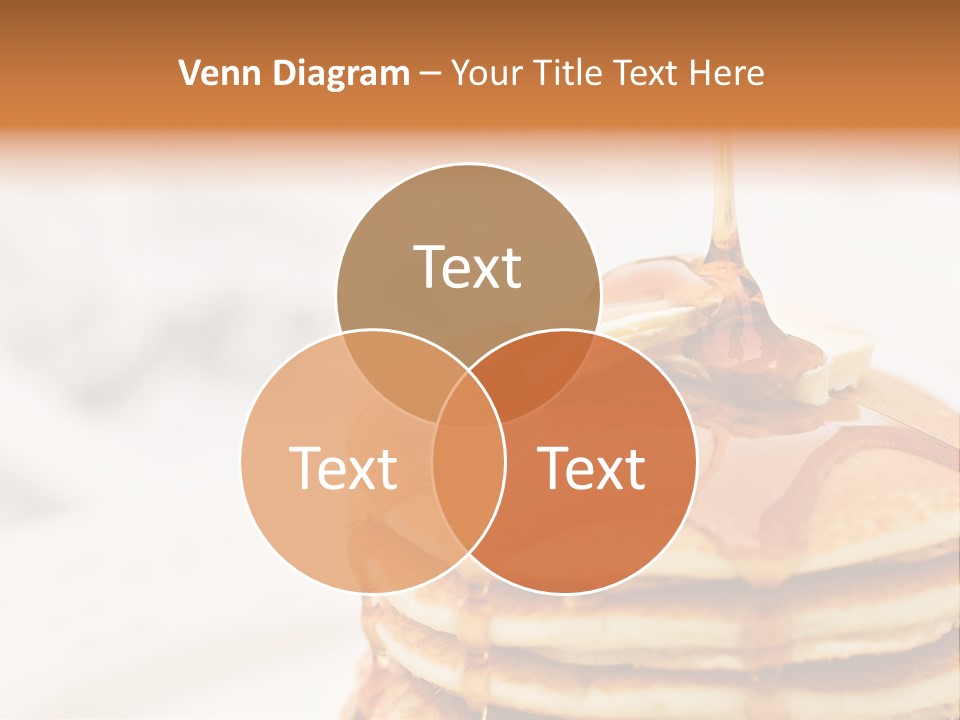 A Stack Of Pancakes With Syrup On Top PowerPoint Template