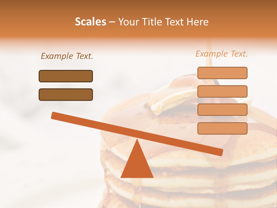 A Stack Of Pancakes With Syrup On Top PowerPoint Template