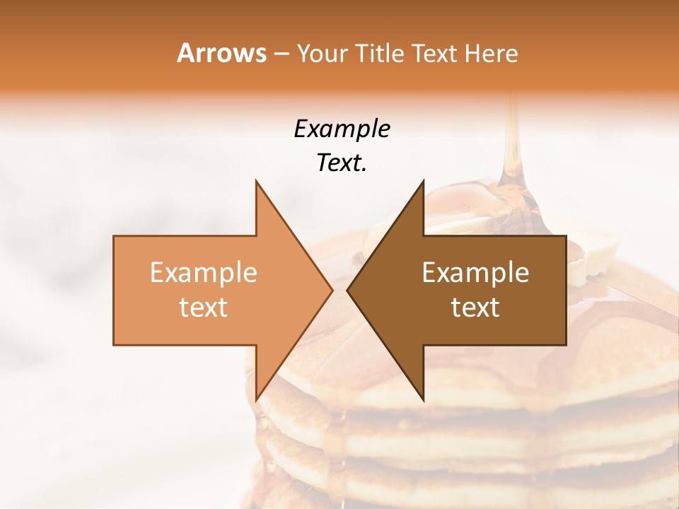 A Stack Of Pancakes With Syrup On Top PowerPoint Template