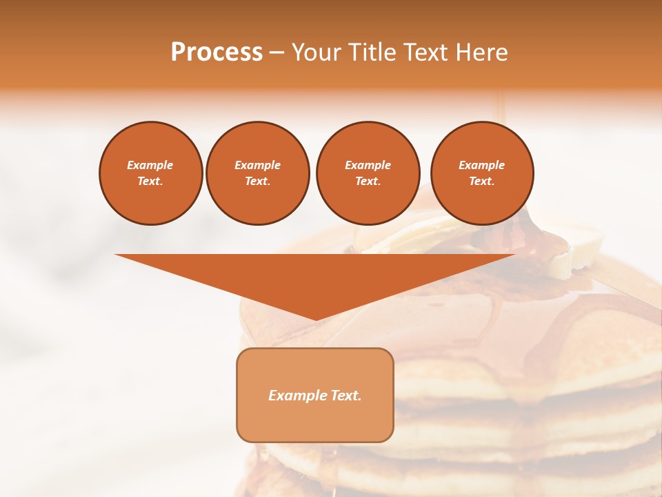 A Stack Of Pancakes With Syrup On Top PowerPoint Template