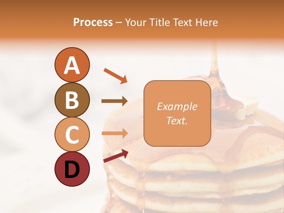 A Stack Of Pancakes With Syrup On Top PowerPoint Template