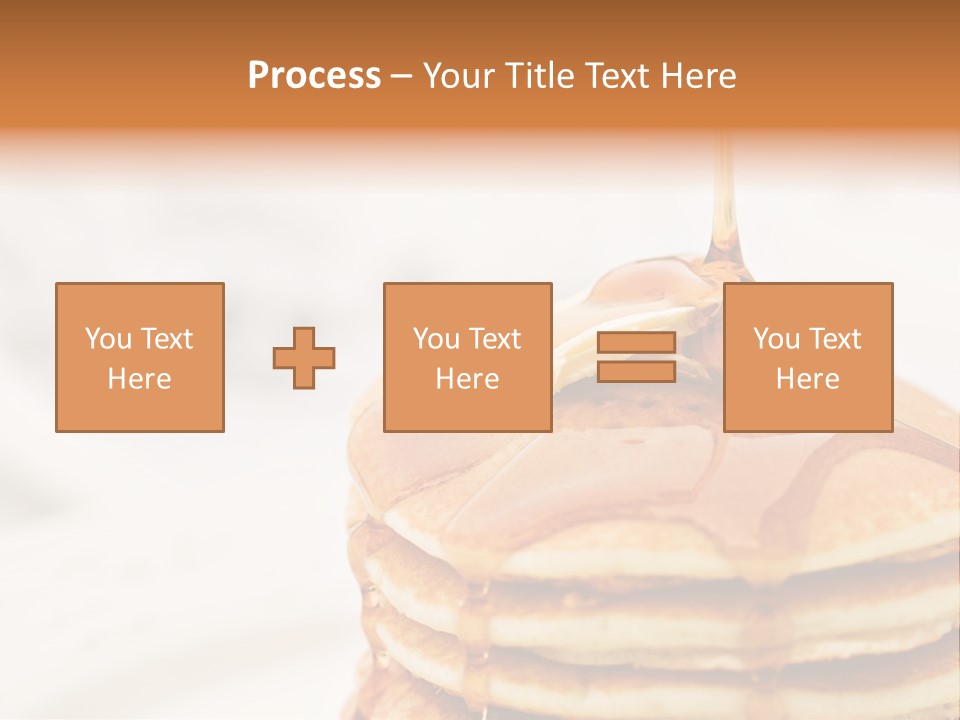 A Stack Of Pancakes With Syrup On Top PowerPoint Template