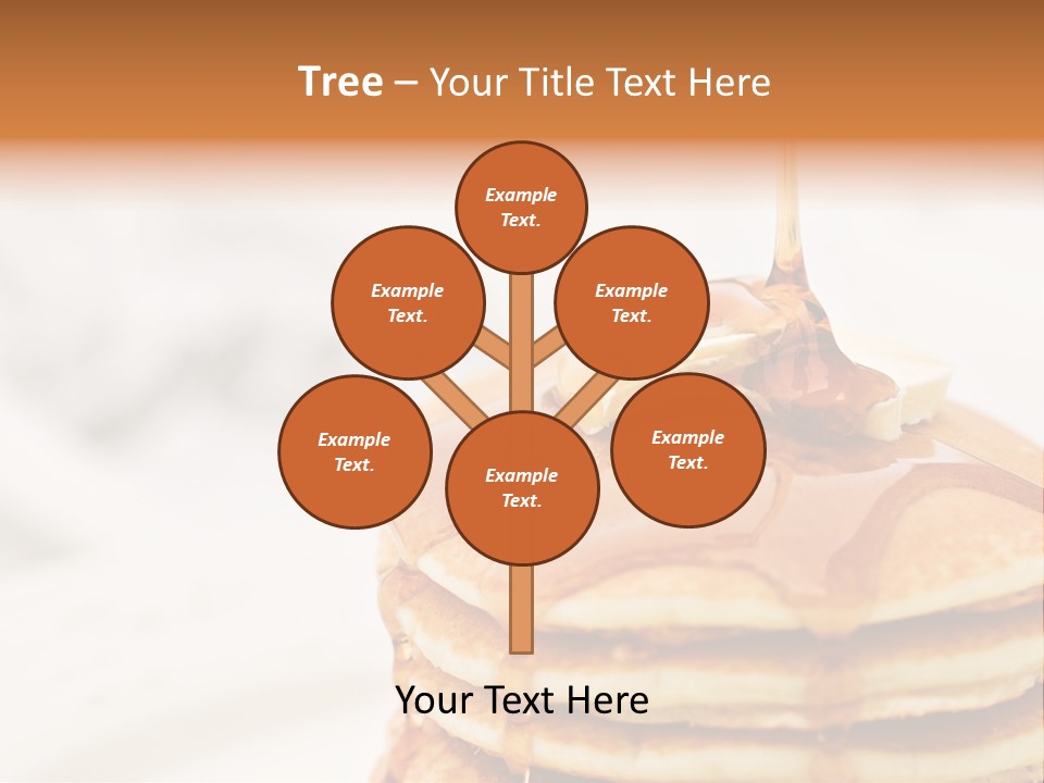 A Stack Of Pancakes With Syrup On Top PowerPoint Template