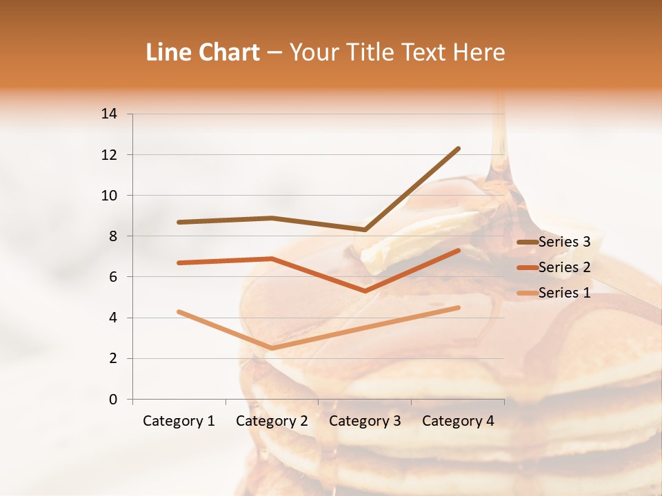 A Stack Of Pancakes With Syrup On Top PowerPoint Template