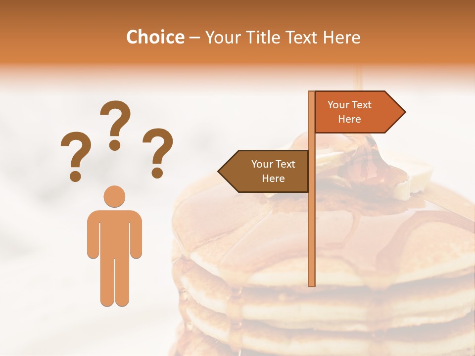A Stack Of Pancakes With Syrup On Top PowerPoint Template