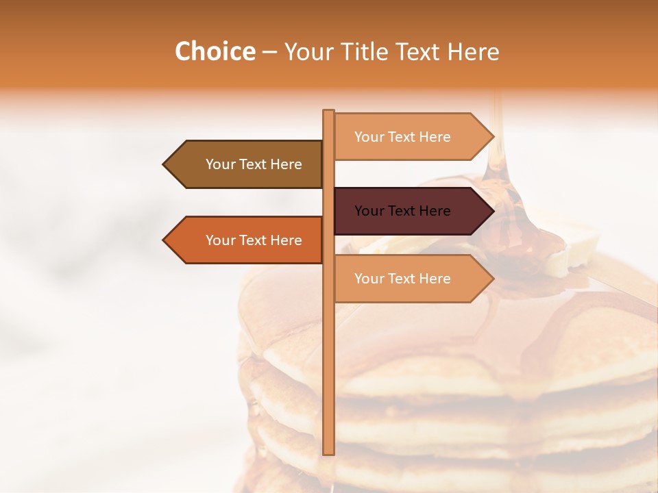 A Stack Of Pancakes With Syrup On Top PowerPoint Template