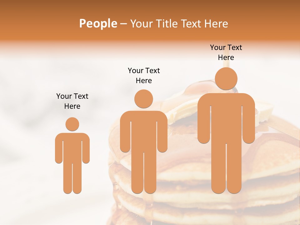 A Stack Of Pancakes With Syrup On Top PowerPoint Template