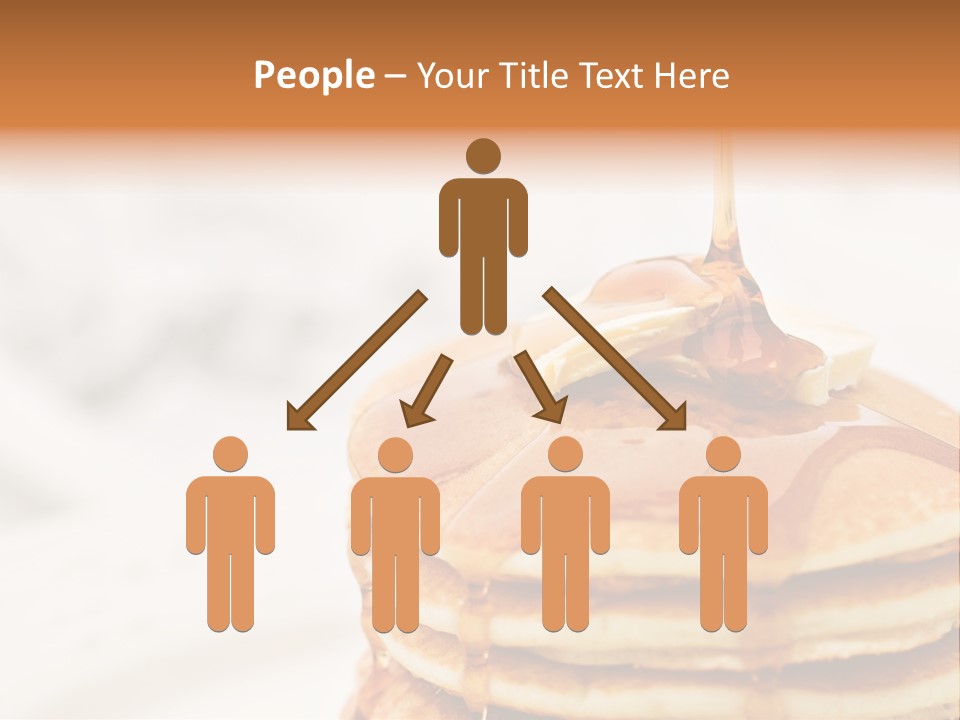 A Stack Of Pancakes With Syrup On Top PowerPoint Template